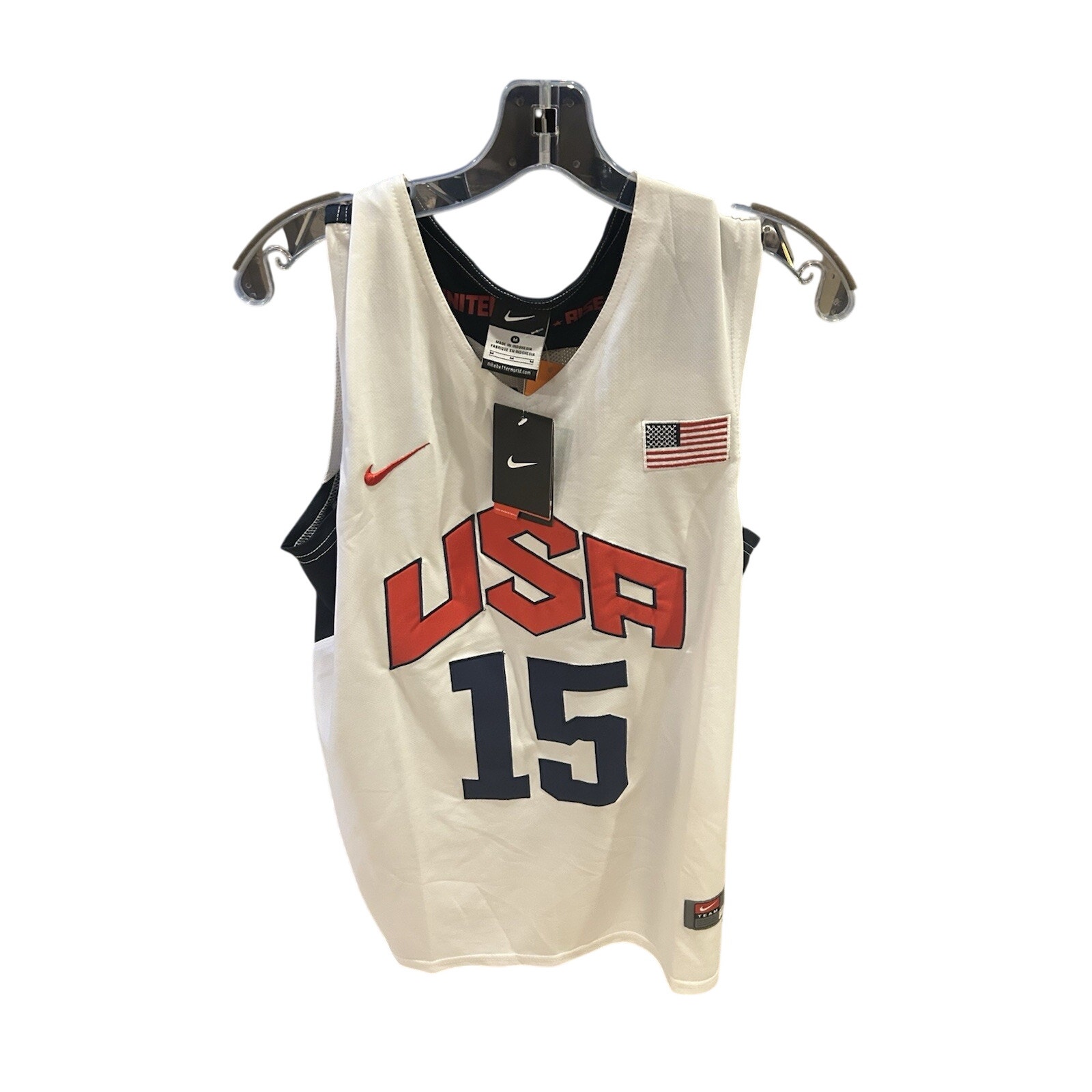 Nike Team Usa Olympics Carmelo Anthony #15 Basketball Jersey Men's Size Medium